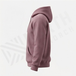 Sweat-shirt à capuche unisexe en coton épais avec logo brodé, pull de fitness, vêtement décontracté d'hiver, couleur personnalisée, approvisionnement en gros - Product Image 3