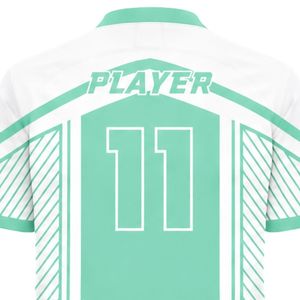 Conjunto de Uniforme de Fútbol Personalizado Verde Menta y Blanco, Uniforme de Fútbol Ligero, Ropa de Entrenamiento para Equipos, Alibaba.com - Product Image 4