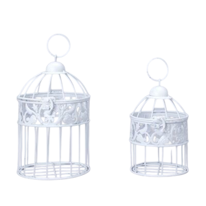 Ensemble de cage à oiseaux en fil métallique de couleur turquoise, design rond décoratif, suspendable, pour une utilisation en intérieur, en extérieur et dans le jardin - Product Image 4