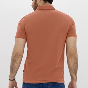 Polo de Manga Corta para Hombre, Color Sólido, Algodón Piqué, Corte Regular, Estilo Casual, Verde Oliva, Diseño con Botones, Tejido de Punto, 2026 - Product Image 2