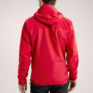 Chaqueta Cortavientos de Invierno para Hombre de Alta Calidad con Capucha, Logotipo Personalizado, Impermeable, Ecológica y Transpirable, Color Rojo - Product Image 5