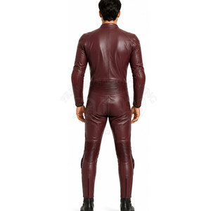 Combinaison de moto en cuir pour homme, imperméable, légère, pour une conduite confortable, les voyages et les aventures en plein air - Product Image 5