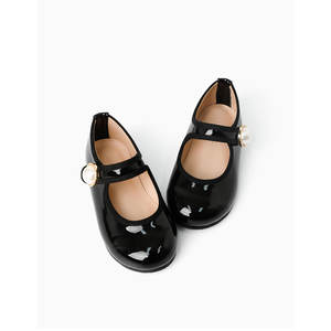 Zapatos de Vestir Coreanos OZKIZ para Niñas de 2 a 6 Años, Moda Infantil Primavera/Otoño con Decoraciones de Perlas, Venta al Por Mayor - Product Image 1