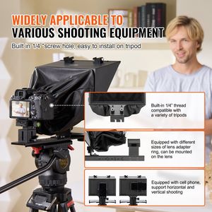 Teleprompter remoto da 13 pollici per Webcam e Smartphone apparecchiature essenziali di Live Streaming - Product Image 5