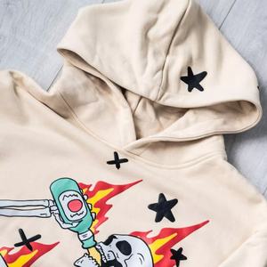 Top vente 100% coton pull polaire à capuche imprimé personnalisé XS hiver Streetwear brodé poches kangourou lettre bouffante - Product Image 4