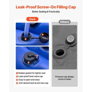 Confezione da 12 Tubi d'Acqua per Copertura Piscina a Doppia Camera da 3 Metri, Sacchi in PVC Spessi 0,4 mm, Pesi a Vite Anti-perdita, Avvolgitori per Coperture Piscina - Product Image 6