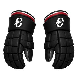 Black <b>Red</b> White Ice Hockey Set for Men Complete Jersey Shorts Socks Gloves Athletic Team Training Match Sports Uniform - Product Image 5