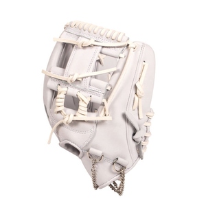 Gant de baseball en cuir rose pour droitier, avec toile trapèze, doigts entiers, fermeture auto-agrippante, antidérapant, pour l'extérieur, toutes saisons - Product Image 3