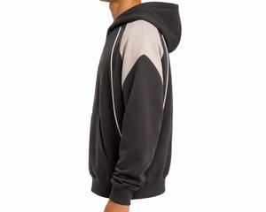 Sweat à capuche en polaire de luxe pour homme, coton premium, coupe oversize, streetwear, pull avec poche, séchage rapide, hiver, confortable, mode décontractée, ODM - Product Image 3