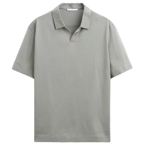 <b>Men's</b> Polo <b>T</b> <b>Shirt</b> Stretch Short Sleeve Casual Collared Top for Summer Outdoor Sports Daily Wear <b>Khaki</b> Comfortable Stylish - Product Image 1