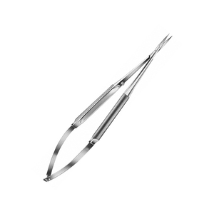 Tijeras microquirúrgicas manuales personalizadas de acero inoxidable con acabado mate, herramienta multiusos de acción por resorte para instrumentos quirúrgicos de alta precisión - Product Image 2