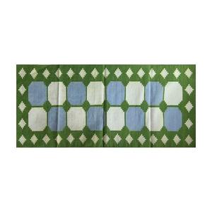 พรมเช็ดเท้าผ้าฝ้ายสีเขียวอเนกประสงค์สำหรับโยคะห้องนั่งเล่นห้องครัวหรือห้องโถงพรมและชุด-046 - Product Image 5