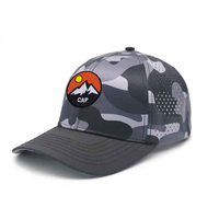 Casquette de golf unisexe 6 panneaux camouflage en toile, design personnalisé, respirante, performance sportive, ajustement réglable, vente en gros
