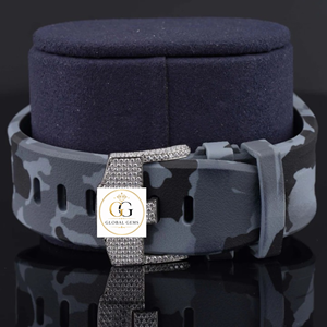 Premium Quality Green Analog Moissanite Diamond Watch for Gifting Special Occasions and Formal Events Available for Best Price - Product Image 3
