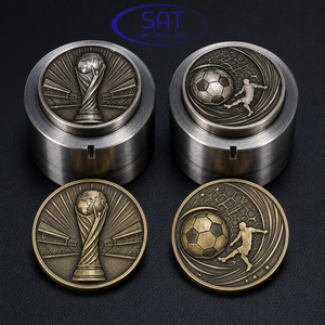 SAT Jewelry Troquel para Monedas Conmemorativas de Fútbol Golden Goal Legacy, para la fabricación y grabado de monedas de oro y plata, Lisboa, Los Vegas, México - Product Image 2