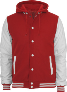 Chaquetas Varsity Cálidas de Invierno con Mangas de Cuero PU, Logotipo Bordado, Fabricantes de Estilo para Marcas de Ropa, Chaqueta Impermeable Personalizada - Product Image 2