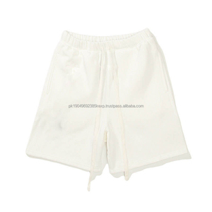 Short en maille de gymnastique en polyester pour hommes avec logo personnalisé en gros pour le sport athlétique, la course à pied, le basket-ball de plage, le jogging-teint uni - Product Image 2