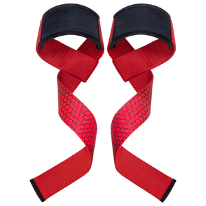 Sangles de maintien ajustables en coton de qualité supérieure, antidérapantes, rembourrées roses, pour hommes et femmes, pour la musculation et l'entraînement en salle de sport - Product Image 4