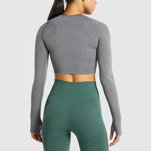 Ensemble de yoga 2 pièces Fitness pour femmes, vêtements de sport sans coutures, mode personnalisée, taille haute, cordon de serrage, ensembles de yoga pour femmes - Product Image 6