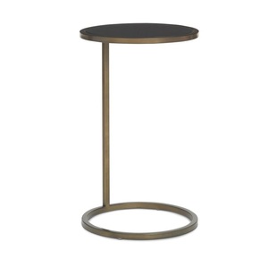 Elegant Modern Farmhouse Accent Table Top Design Metal Iron Construction for Living Rooms Lounges Entryways-Convenient Surface - Product Image 3