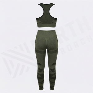 Ensemble de legging et haut de yoga à manches longues pour femme – Tenue de sport athlétique pour fitness, gym, entraînement, course et activités physiques - Product Image 2