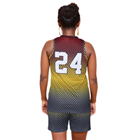 Uniformes de Baloncesto Personalizados por Sublimación para Mujer, Conjuntos de Ropa Deportiva al por Mayor OEM, Malla Reversible, Fabricación en Fábrica, MOQ Privado
