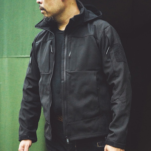 Hooded <b>Soft</b> <b>Shell</b> Tactical <b>Jacket</b> Winter <b>Men</b> Outdoor Leisure Waterproof Multi-pocket Abrasion-resistant <b>Mens</b> <b>Jackets</b> - Product Image 5