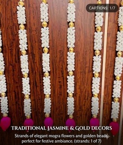 Guirlandes suspendues Urli en fil de laine plastique, décor mural floral en relief, décoration de porte pour mariage, Diwali, maison, taille personnalisée - Product Image 3