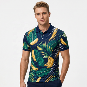 Camisa Polo Casual de Golf para Hombre, 100% Algodón, Transpirable, Manga Corta, con Botones, Ropa de Playa, Moda de Verano - Product Image 4