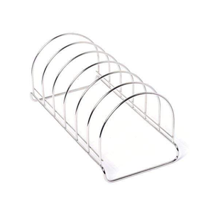 Support à assiettes en acier inoxydable, rangement de cuisine, design moderne, organisateur de vaisselle en métal, présentoir à assiettes, artisanat - Product Image 3