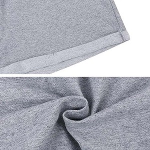 Shorts décontractés gris en maille délavée taille haute pour femme, respirants, à taille élastique, coupe ajustée, avec poches, imprimé, style rétro - Product Image 6