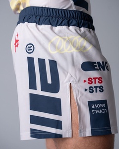 Pantalones Cortos de Boxeo y MMA Sublimados Personalizados de Alta Calidad, Nuevo Diseño de Leopardo, Ropa Deportiva Unisex de Artes Marciales, 100% Poliéster - Product Image 6