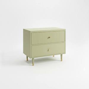 PKP FURNITURE Eco-Friendly Comfortable Modern 2 Drawer <b>Cabinet</b> Midcentury Design Green Wood Bedroom Apartment Furniture - Product Image 6