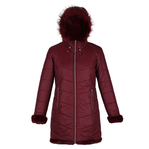 Abrigo Largo Acolchado de Nailon Tafetán para Mujer, con Plumón de Pato, Resistente al Agua, Bolsillos Laterales, Logotipo Personalizado, Moda Urbana - Product Image 1