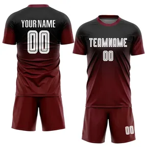 Conjunto de Uniforme de Fútbol Sublimado, Camiseta y Pantalones Cortos Personalizados, Ropa Deportiva de Equipo Transpirable de Secado Rápido - Product Image 2