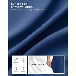 2025 Joggers azules M para mujer con bolsillos con cremallera Yogasets Ropa activa cómoda - Product Image 4