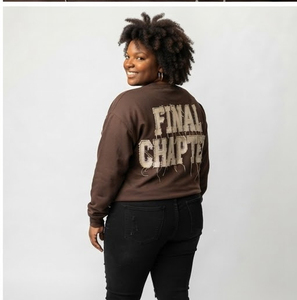 Ensemble sweat-shirt et short pour femmes, grande taille, broderie déchirée, manches longues, épaules tombantes, style streetwear d'hiver - Product Image 4
