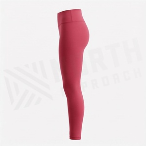Womens High Waist Yoga Pants Elastic Closure Quick Dry Cotton Jersey Leggings Solid <b>Pattern</b> Compression Casual <b>Tights</b> - Product Image 3