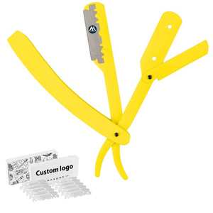 2pcs Rasoir droit pour hommes Rasoir de barbier avec lame pour hommes Portable peu encombrant - Product Image 2