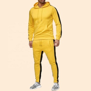 Conjunto de chándal de algodón de peso pesado para hombre, ropa deportiva de alta calidad, Sudadera con capucha, pantalones de chándal con logotipo personalizado de talla grande a la moda para el invierno - Product Image 1