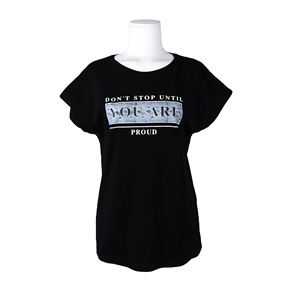 Camiseta 100% de algodón para mujer, remera de corte de alta calidad, supersuave, barata, venta al por mayor - Product Image 1