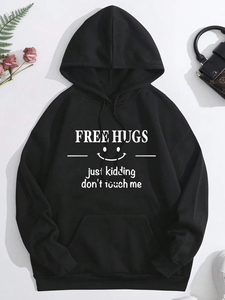 เสื้อมีฮู้ดสำหรับผู้หญิงเสื้อฮู้ดขนแกะสำหรับฤดูใบไม้ร่วง - Product Image 2