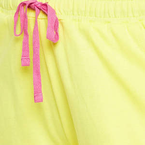 Ensemble deux pièces hiver femme haute qualité, logo personnalisé, coton, manches courtes, t-shirt et short unis en coton - Product Image 5