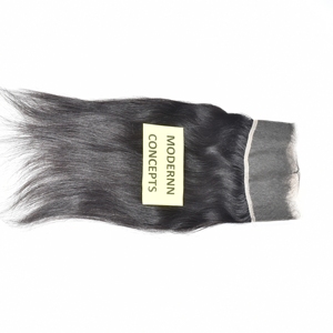 Extensiones de Cabello Humano Virgen Natural de Templo Indio al por Mayor, Sin Procesamiento Químico, Cabello Humano Liso Frontal HD 13*4 - Product Image 3