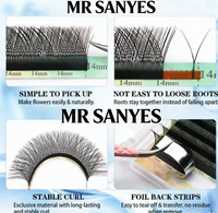 Extensions de cils personnalisables MR Sanyes, nouvelle arrivée, fibre de soie velours Elite pour usage professionnel en salon