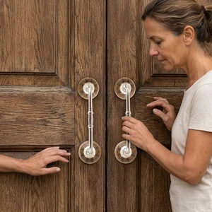 Traditional <b>Silver</b> Ceramic Cabinet Bar Handle with Decorative Ends for Kitchen Furniture Hardware - Product Image 4
