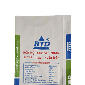 Sacs en plastique de sac d'emballage tissés par pp de haute qualité de 25kg le meilleur choix du Viet Nam pour l'alimentation imprimée flexographique de couleur - Product Image 3