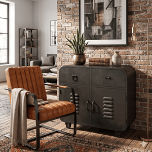 Sofá de Cuero Genuino de Lujo con Estructura de Hierro, Sofás para Sala de Estar, Muebles de Lujo para Sala de Estar, Muebles para el Hogar - Product Image 1