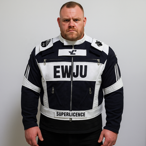 Chaqueta de Motociclista Estilo Táctico Negra y Blanca para Hombre, Equipo de Protección para Motociclistas - Product Image 1