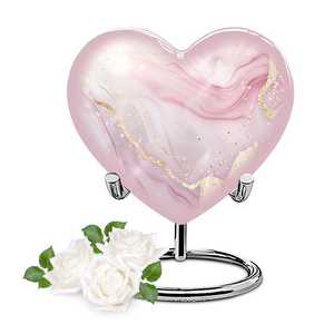 Urne Cœur Moderne Vintage en Aluminium et Laiton pour Décoration d'Intérieur, Idéale pour Commémoration, Anniversaire ou Mariage – Élégante et Décorative - Product Image 6
